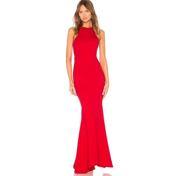 Lovers + Friends Abby Red Gown NWT Size Small - Picture 1 of 4